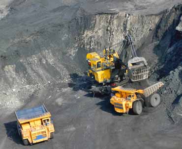 добыча угля, угольный карьер
