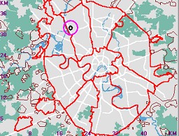 Карта - навигатор, расположение организации на карте Москвы