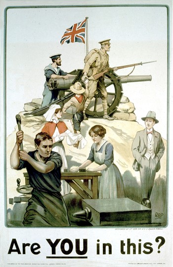 Английский плакат времен Первой мировой войны